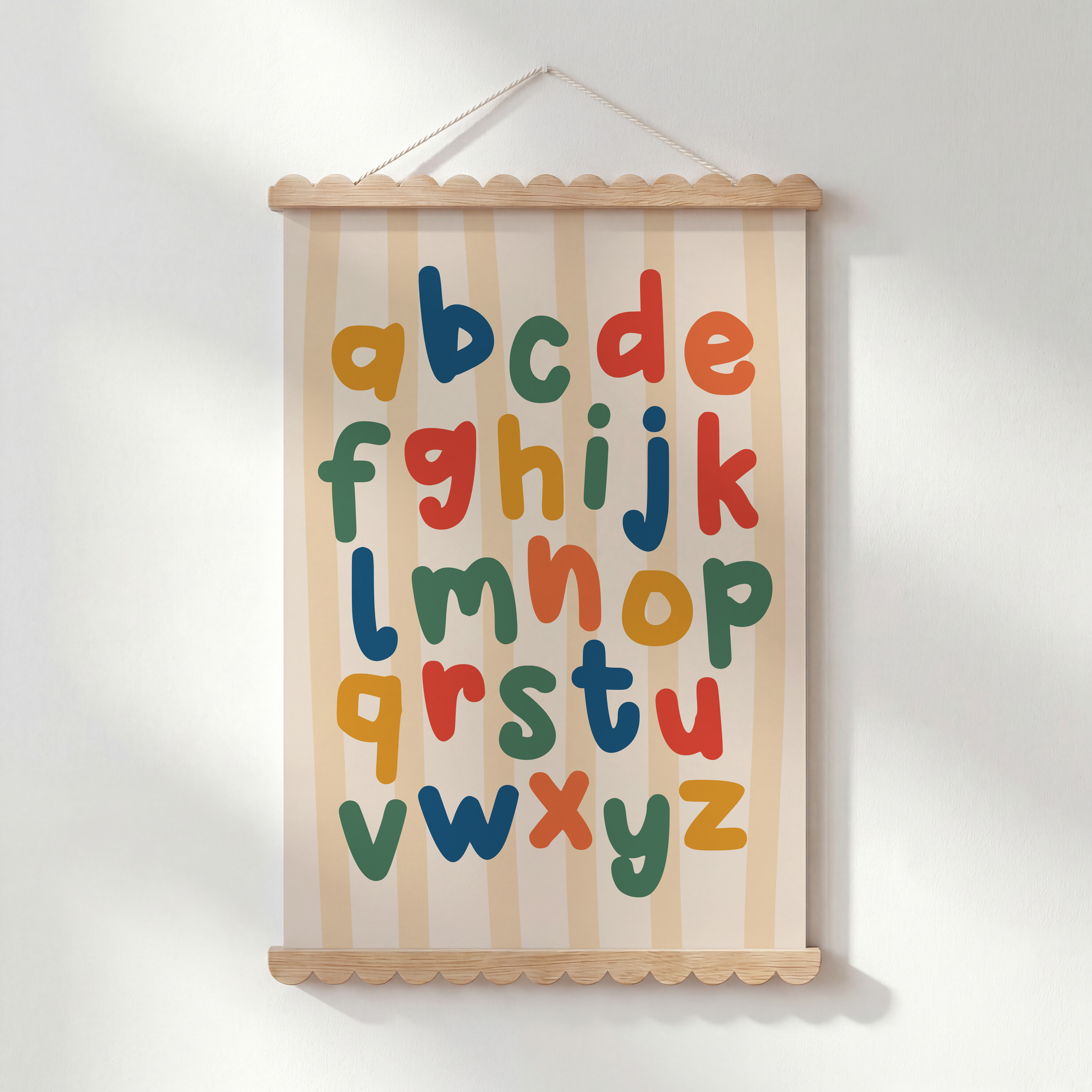 ABC kinderkamer poster - groen