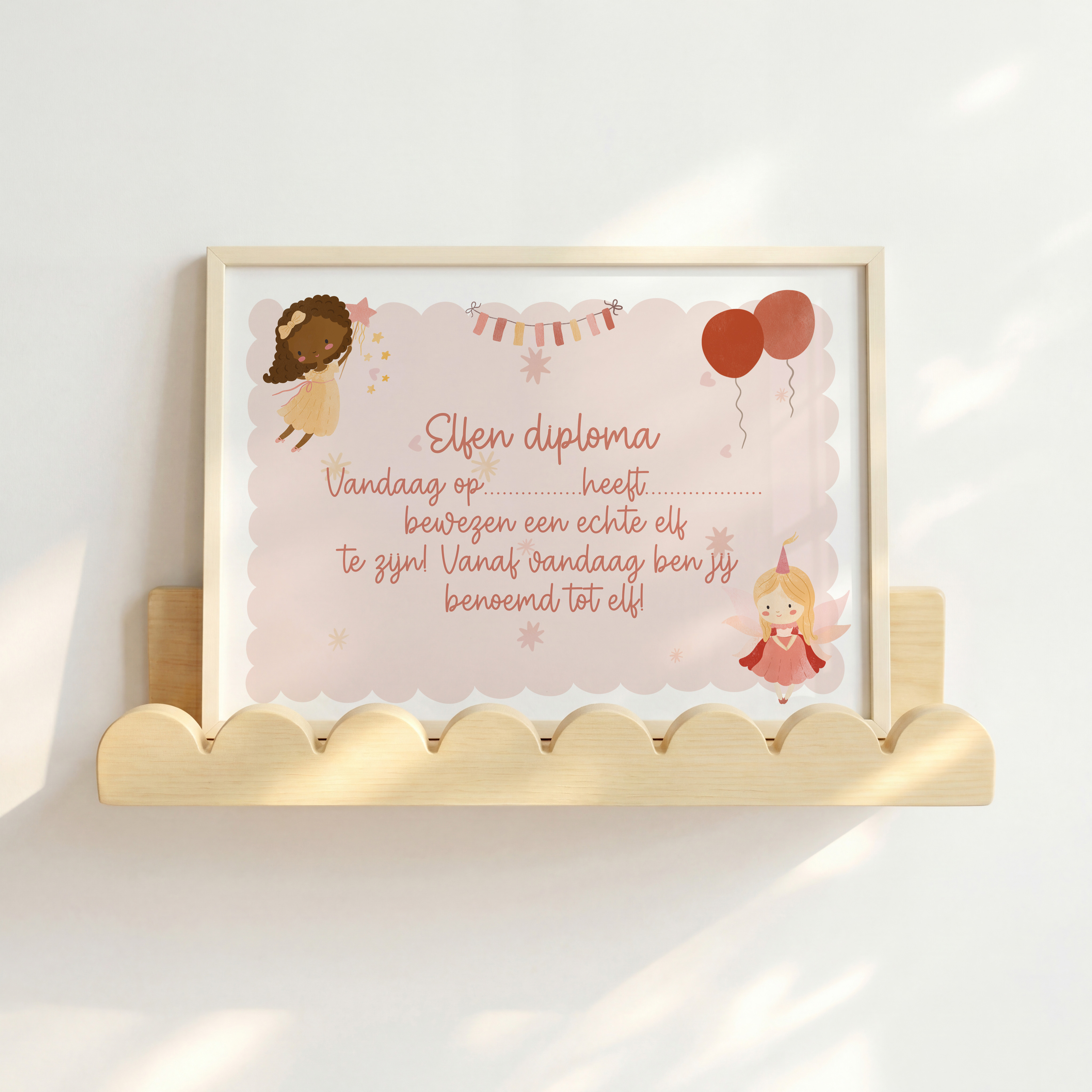 Elfen diploma kinderfeestje