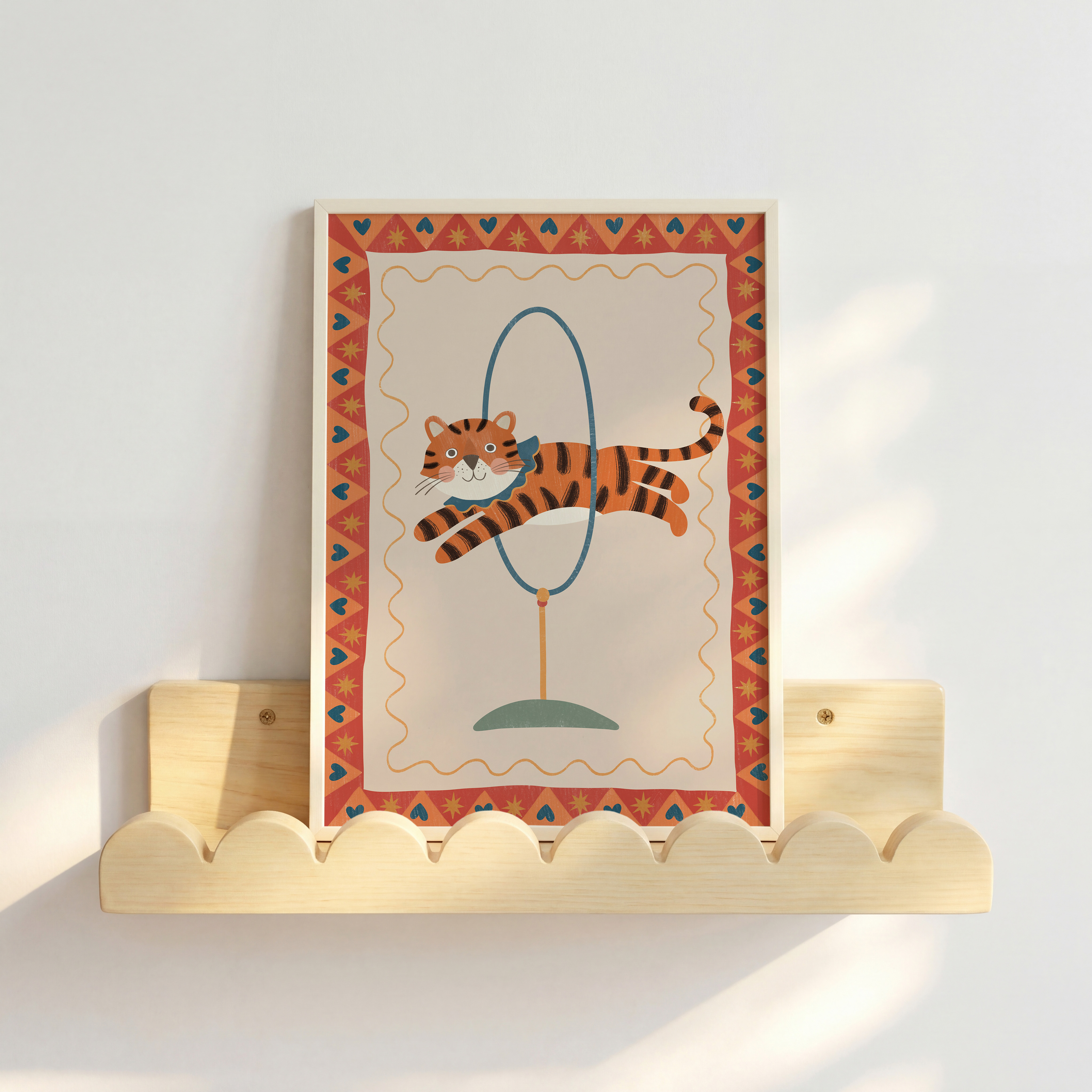 Circustijger kinderkamer poster